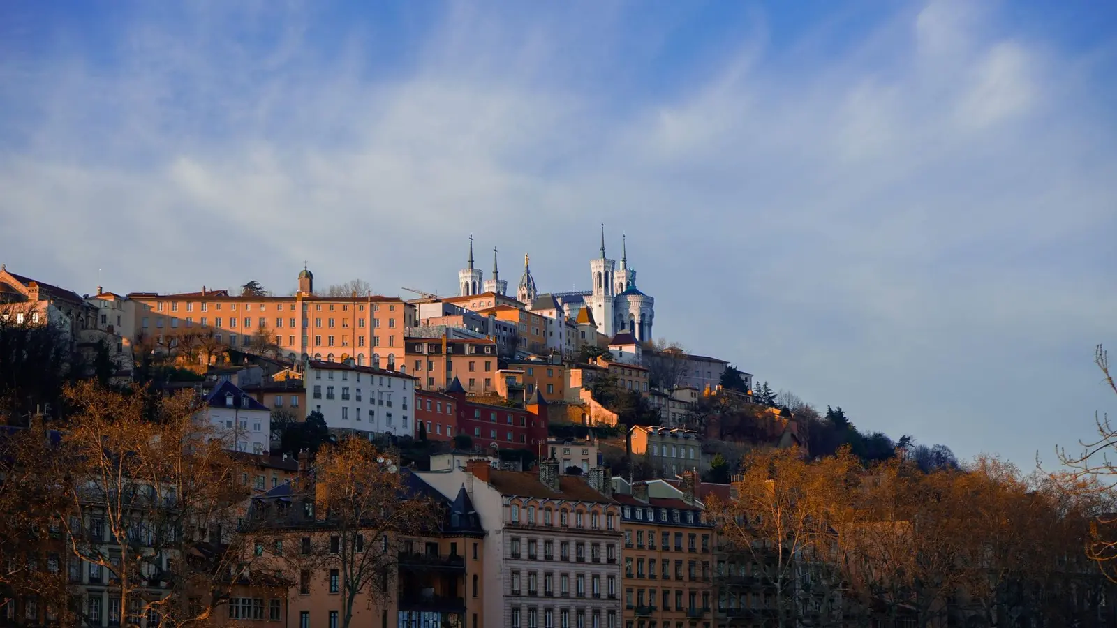 Vue de Lyon et de la basilique de Fourvière