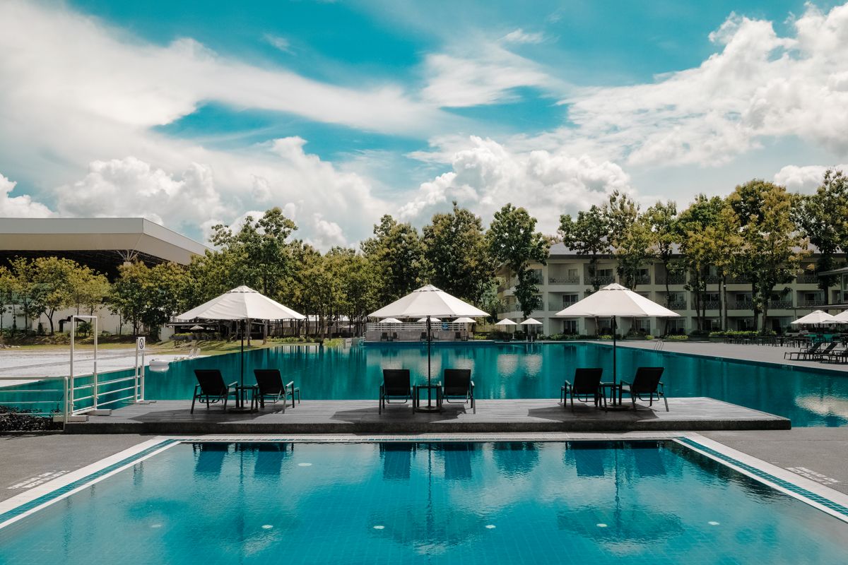 Piscine d'un resort hôtelier haut de gamme